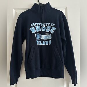 University of Rhode Island Navy Quarter Zip Sweatshirt